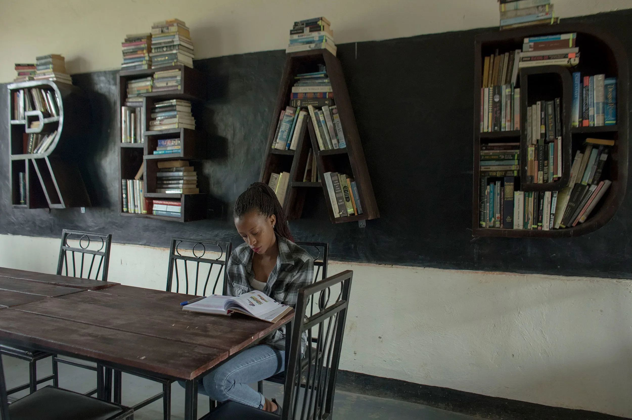 The library is a star attraction at the school.